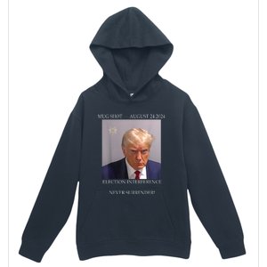 Donald Trump Mug Shot August 24 2024 Election Interference Urban Pullover Hoodie