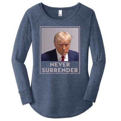 Donald Trump Mugshot Legend Women's Perfect Tri Tunic Long Sleeve Shirt