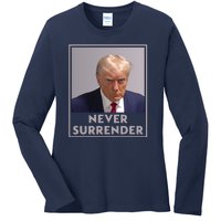 Donald Trump Mugshot Legend Ladies Long Sleeve Shirt