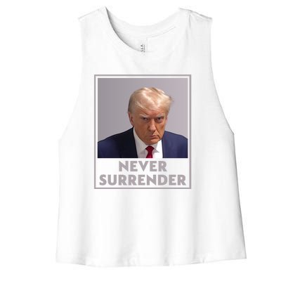 Donald Trump Mugshot Legend Women's Racerback Cropped Tank