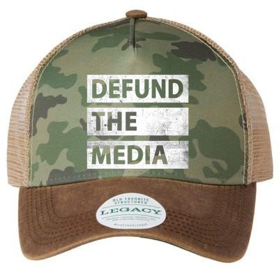 Defund The Media Political Fake News Legacy Tie Dye Trucker Hat
