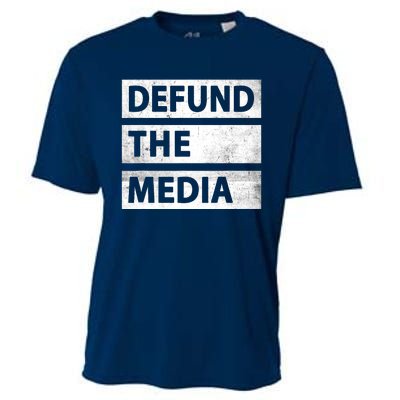 Defund The Media Political Fake News Cooling Performance Crew T-Shirt