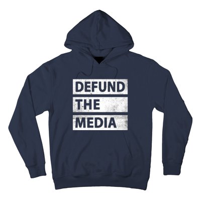 Defund The Media Political Fake News Hoodie