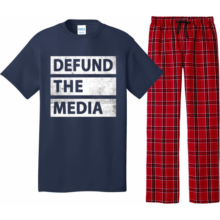 Defund The Media Political Fake News Pajama Set