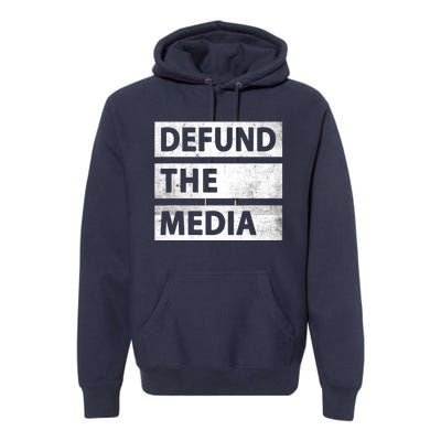 Defund The Media Political Fake News Premium Hoodie