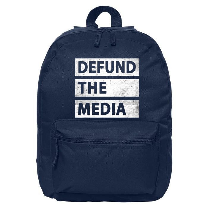 Defund The Media Political Fake News 16 in Basic Backpack