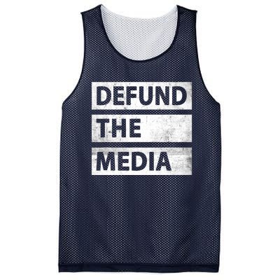 Defund The Media Political Fake News Mesh Reversible Basketball Jersey Tank