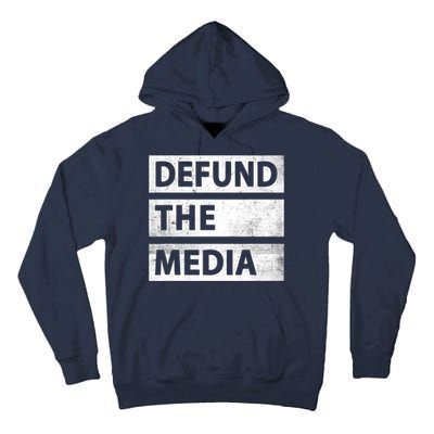 Defund The Media Political Fake News Tall Hoodie