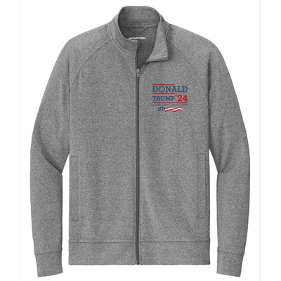 Donald Trump Make America Great Again Bright Stretch Full-Zip Cadet Jacket