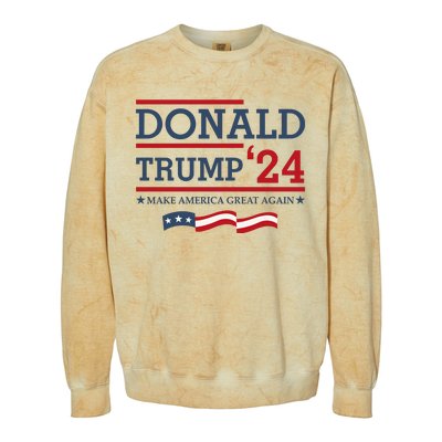 Donald Trump Make America Great Again Bright Colorblast Crewneck Sweatshirt