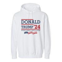 Donald Trump Make America Great Again Bright Garment-Dyed Fleece Hoodie