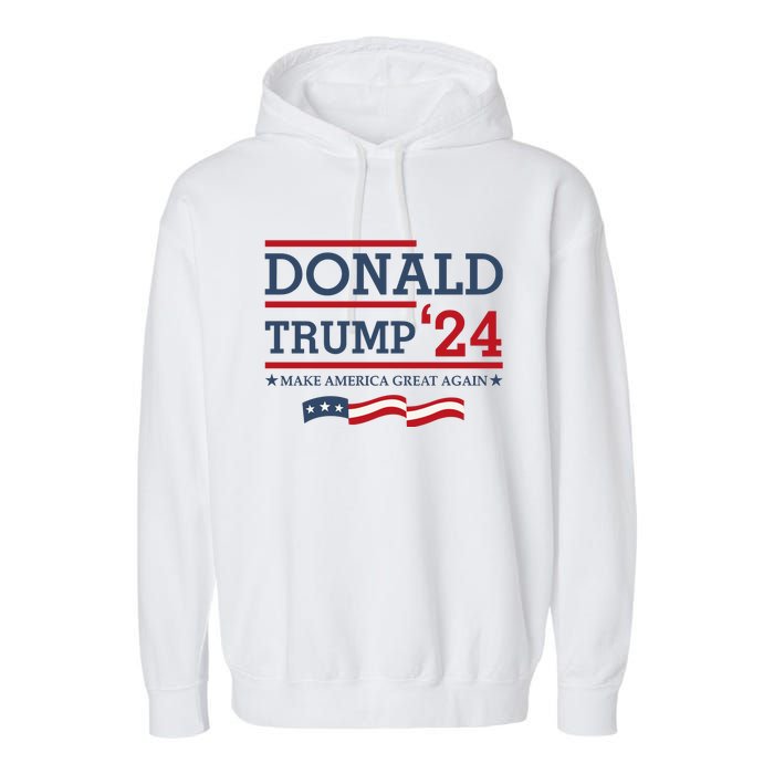 Donald Trump Make America Great Again Bright Garment-Dyed Fleece Hoodie