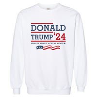 Donald Trump Make America Great Again Bright Garment-Dyed Sweatshirt