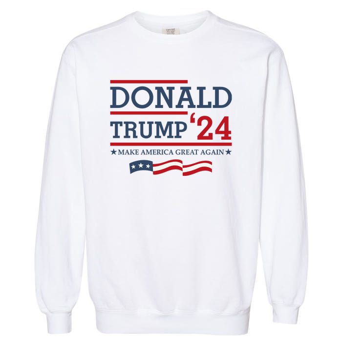 Donald Trump Make America Great Again Bright Garment-Dyed Sweatshirt