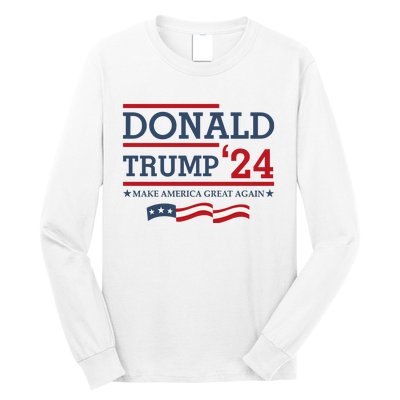 Donald Trump Make America Great Again Bright Long Sleeve Shirt