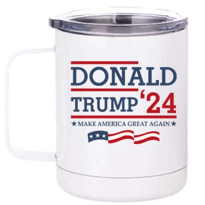 Donald Trump Make America Great Again Bright 12 oz Stainless Steel Tumbler Cup