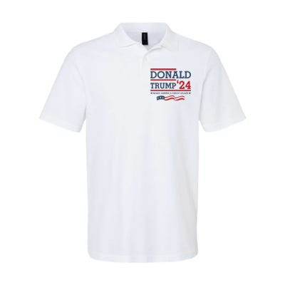 Donald Trump Make America Great Again Bright Softstyle Adult Sport Polo