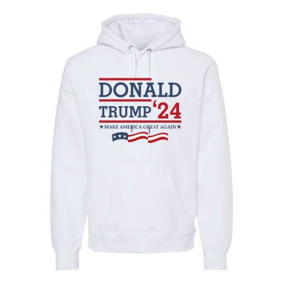 Donald Trump Make America Great Again Bright Premium Hoodie