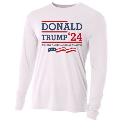 Donald Trump Make America Great Again Bright Cooling Performance Long Sleeve Crew