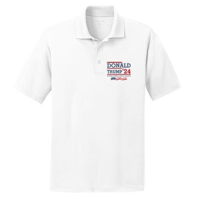 Donald Trump Make America Great Again Bright PosiCharge RacerMesh Polo