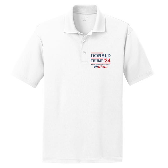 Donald Trump Make America Great Again Bright PosiCharge RacerMesh Polo