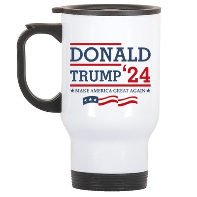 Donald Trump Make America Great Again Bright Stainless Steel Travel Mug