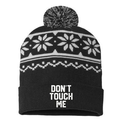 DonT Touch Me Funny Humor Introverted Sarcasm USA-Made Snowflake Beanie