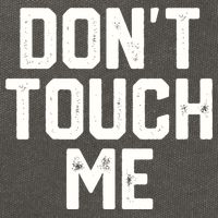 DonT Touch Me Funny Humor Introverted Sarcasm Cotton Canvas Backpack