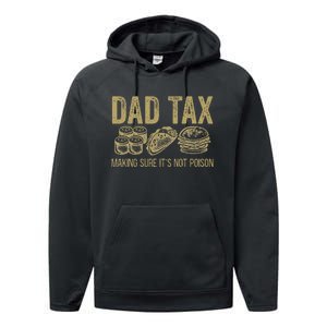 Dad Tax Making Sure ItS Not P.O.I.S.O.N Performance Fleece Hoodie