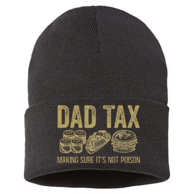 Dad Tax Making Sure ItS Not P.O.I.S.O.N Sustainable Knit Beanie