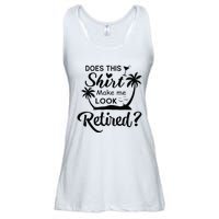 Does This Make Me Look Retired Retirement Humor Ladies Essential Flowy Tank