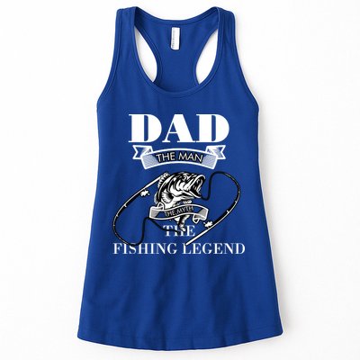 Dad The Man The Myth The Fishing Legend Father's Day Gift Womens Tank Top