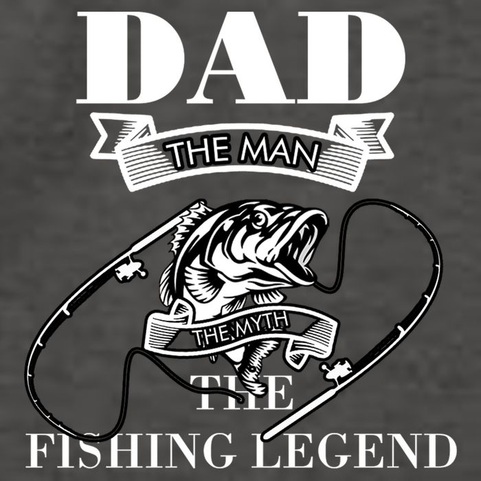 Dad The Man The Myth The Fishing Legend Father's Day Gift Vector Backpack