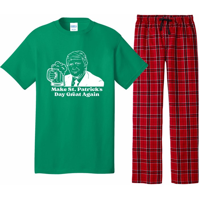 Donald Trump Make St Patricks Day Great Again Pajama Set