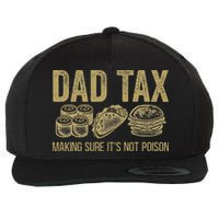 Dad Tax Making Sure Its Not P.O.I.S.O.N Funny Fathers Day Wool Snapback Cap