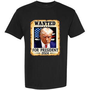 Donald Trump Mug Shot Wanted For U S President 2024 Garment-Dyed Heavyweight T-Shirt