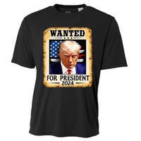 Donald Trump Mug Shot Wanted For U S President 2024 Cooling Performance Crew T-Shirt