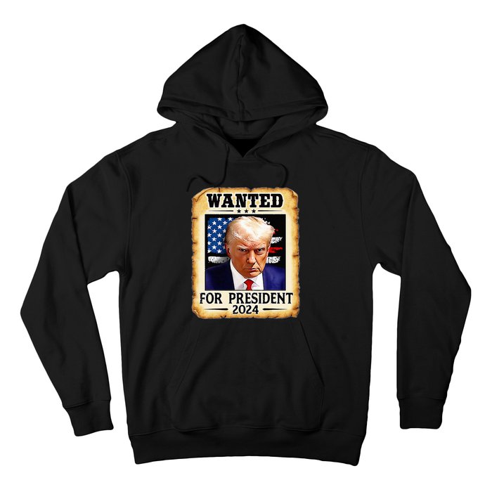 Donald Trump Mug Shot Wanted For U S President 2024 Hoodie