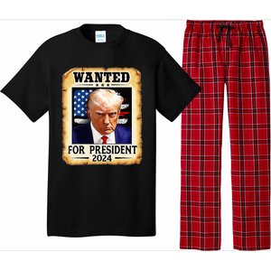 Donald Trump Mug Shot Wanted For U S President 2024 Pajama Set