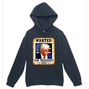 Donald Trump Mug Shot Wanted For U S President 2024 Urban Pullover Hoodie