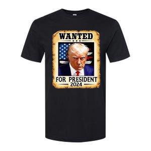 Donald Trump Mug Shot Wanted For U S President 2024 Softstyle CVC T-Shirt