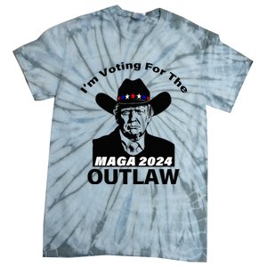 Donald Trump Maga IM Voting For The Outlaw 2024 Tie-Dye T-Shirt