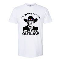 Donald Trump Maga IM Voting For The Outlaw 2024 Softstyle CVC T-Shirt