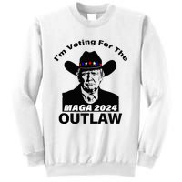 Donald Trump Maga IM Voting For The Outlaw 2024 Sweatshirt