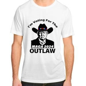 Donald Trump Maga IM Voting For The Outlaw 2024 Adult ChromaSoft Performance T-Shirt