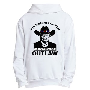 Donald Trump Maga IM Voting For The Outlaw 2024 Urban Pullover Hoodie