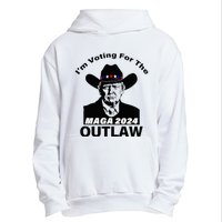 Donald Trump Maga IM Voting For The Outlaw 2024 Urban Pullover Hoodie