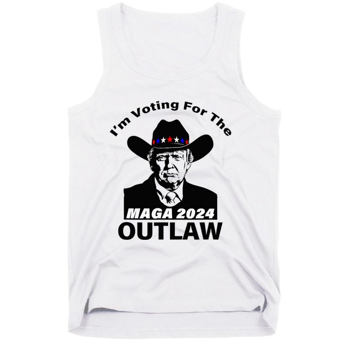 Donald Trump Maga IM Voting For The Outlaw 2024 Tank Top