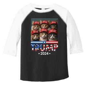 Donald Trump Make Cats Safe Again 2024 Debate Funny Toddler Fine Jersey T-Shirt