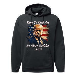 Donald Trump My President 2024 America Mug Shot Flag Performance Fleece Hoodie